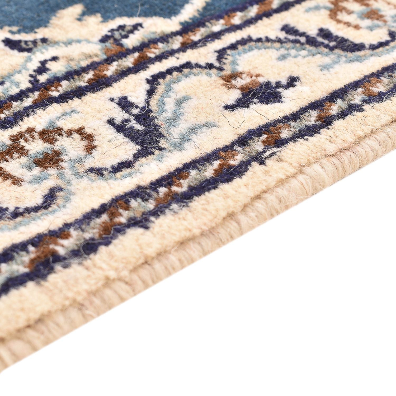 Tapis persan - Nain - 138 x 89 cm - bleu