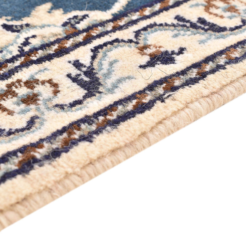 Tapis persan - Nain - 138 x 89 cm - bleu