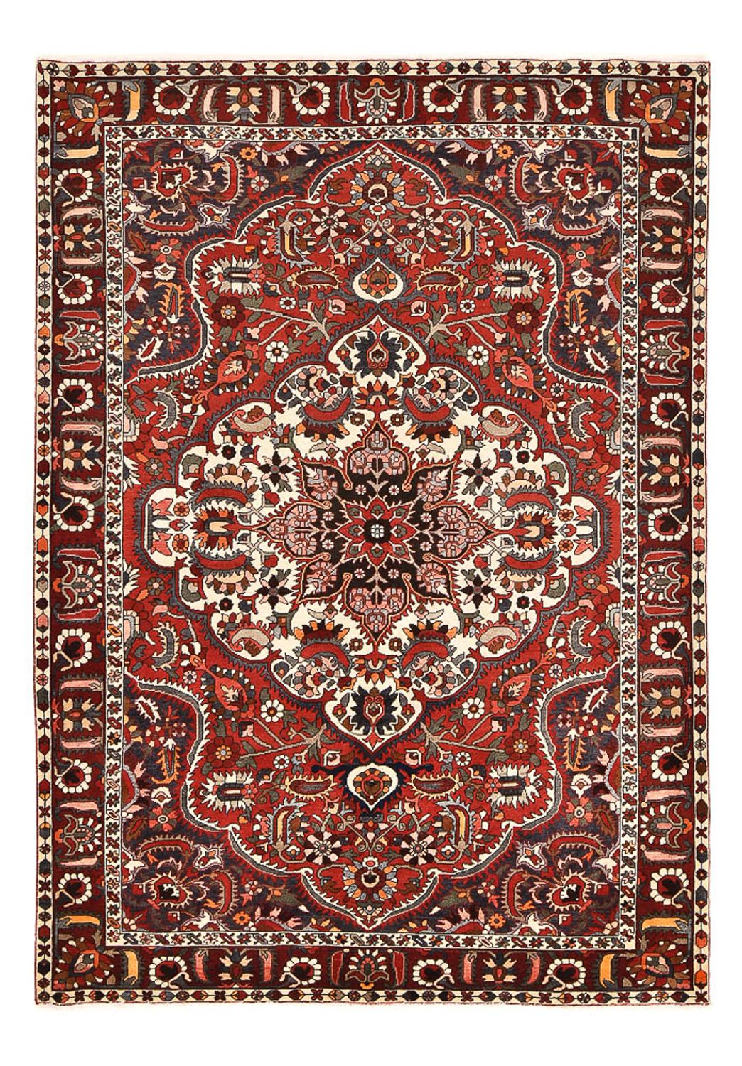 Tapis persan - Nomadic - 313 x 211 cm - rouge foncé