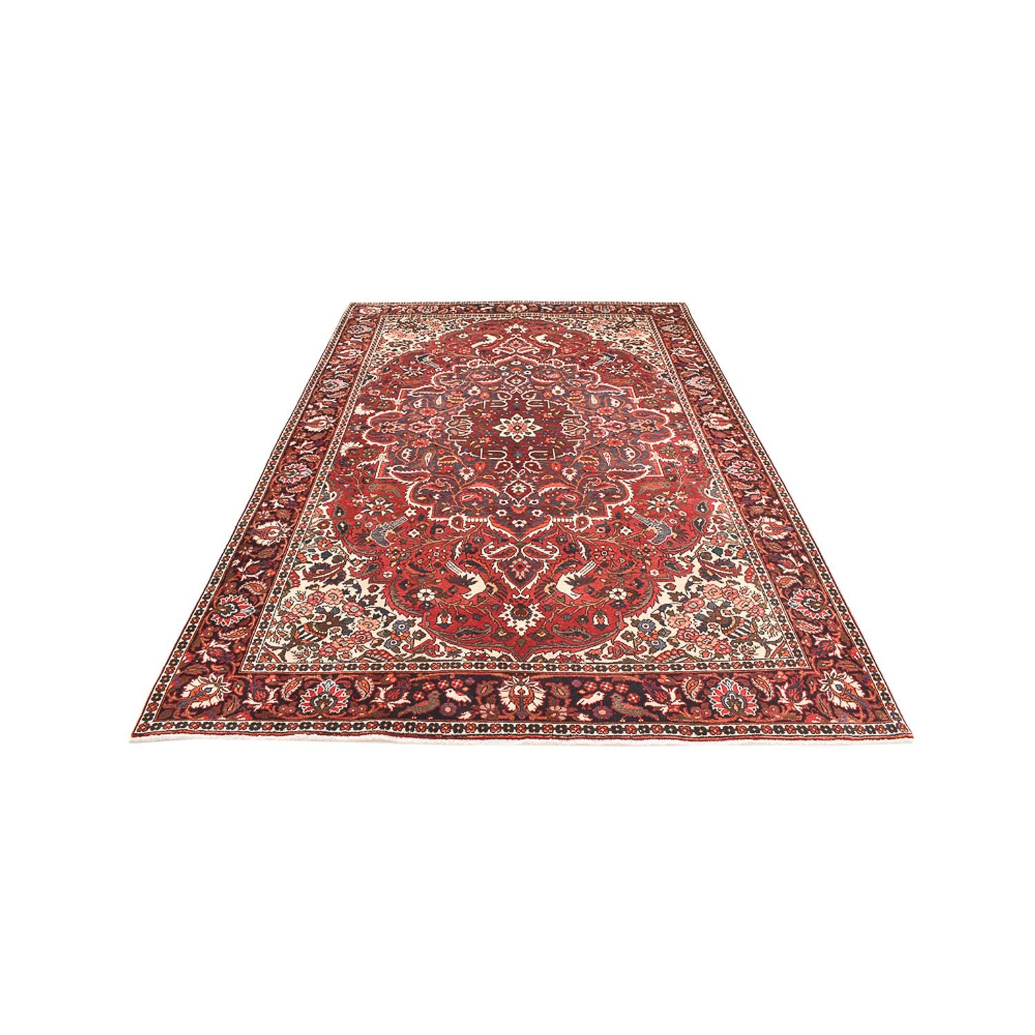 Tapis persan - Nomadic - 310 x 207 cm - rouge foncé