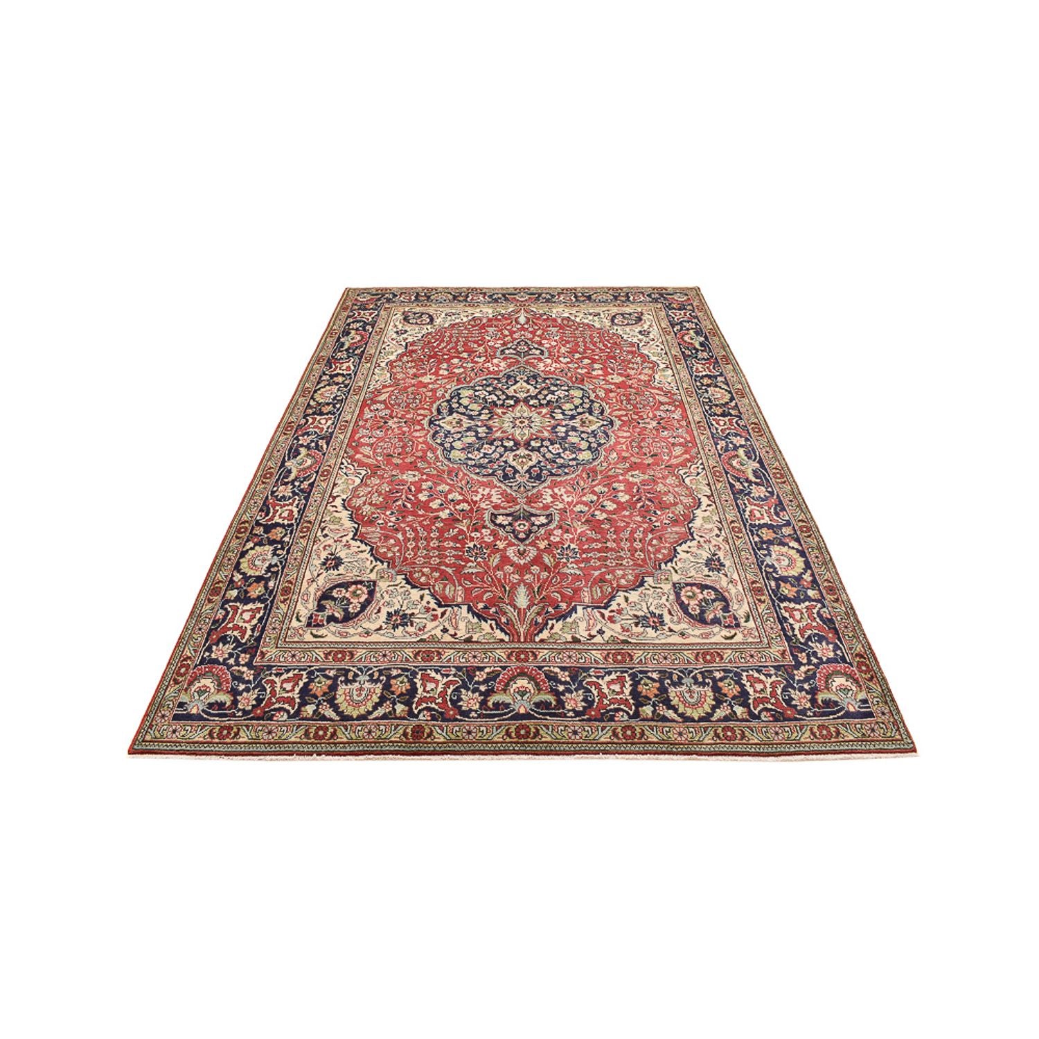 Tapis persan - Tabriz - 300 x 200 cm - rouge clair