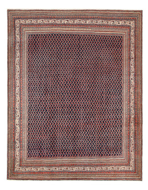 Tapis persan - Mir - 320 x 247 cm - rouge foncé