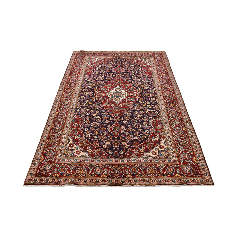 Tapis persan - Keshan - 255 x 146 cm - bleu foncé