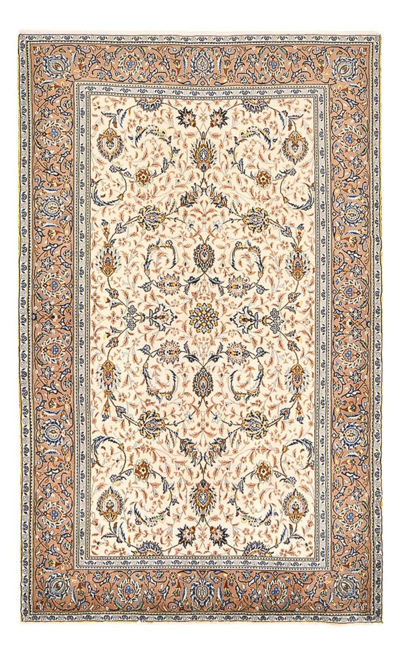 Tapis persan - Keshan - 223 x 138 cm - beige clair