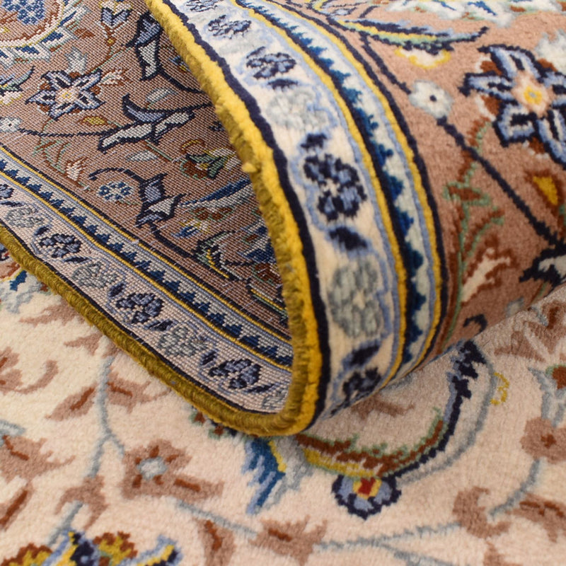 Tapis persan - Keshan - 223 x 138 cm - beige clair