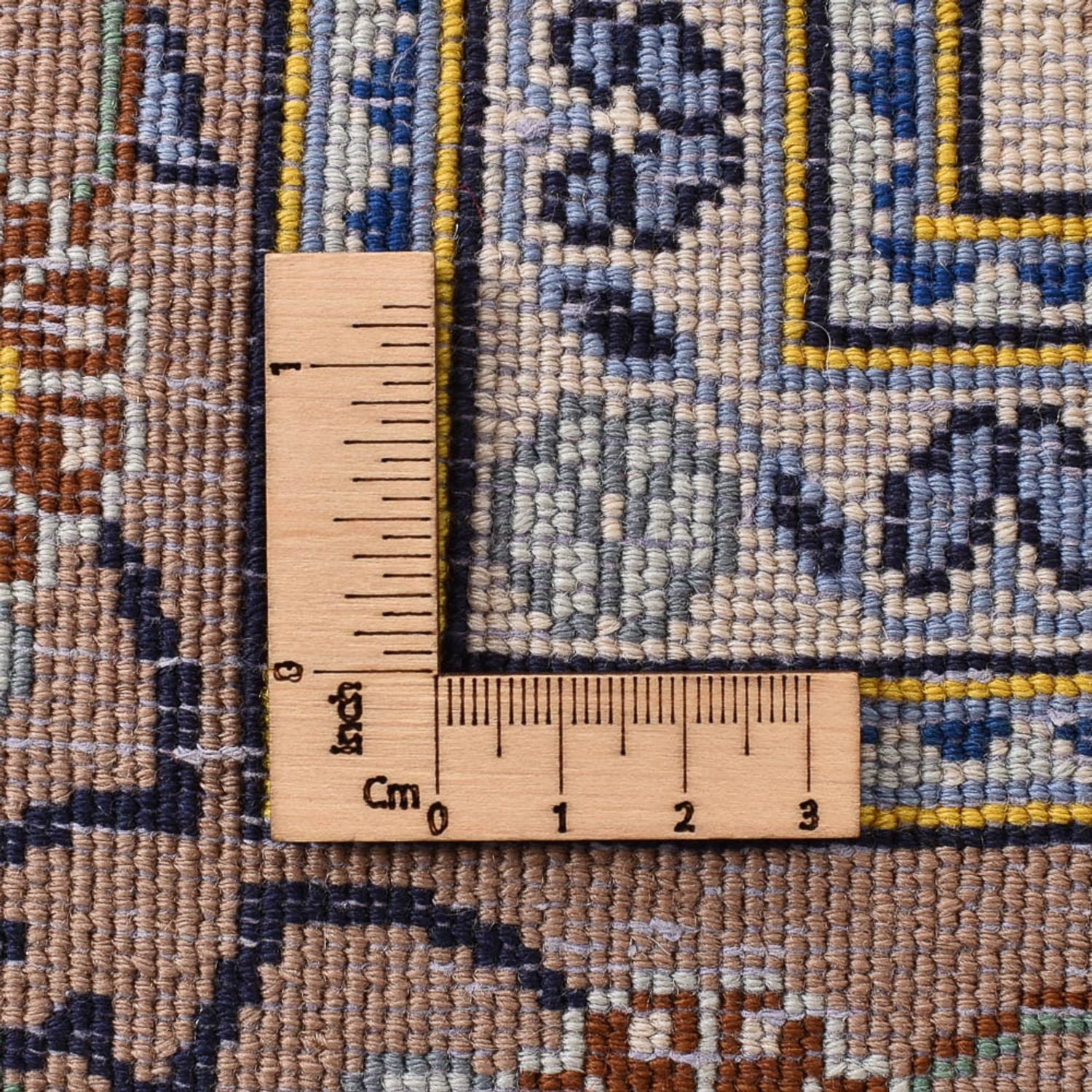 Tapis persan - Keshan - 223 x 138 cm - beige clair