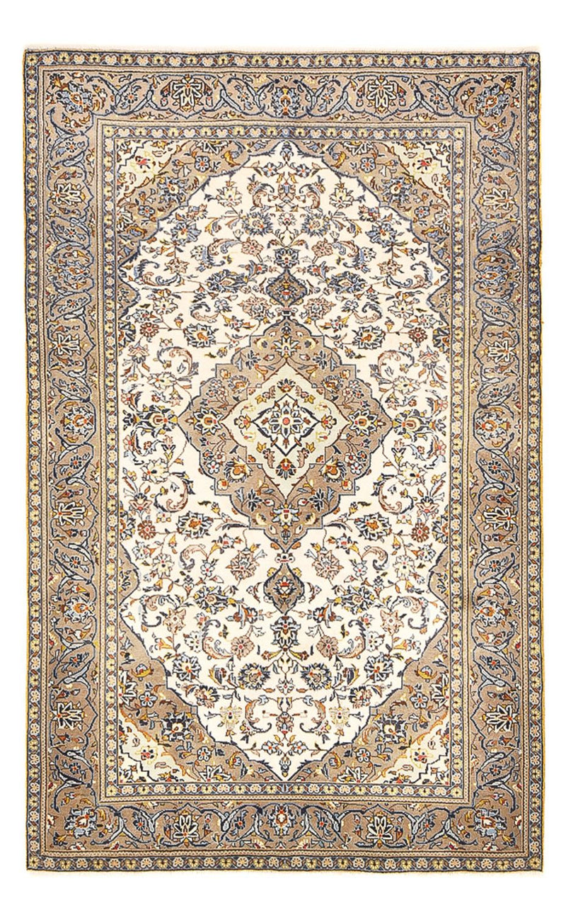 Tapis persan - Keshan - 230 x 145 cm - beige clair