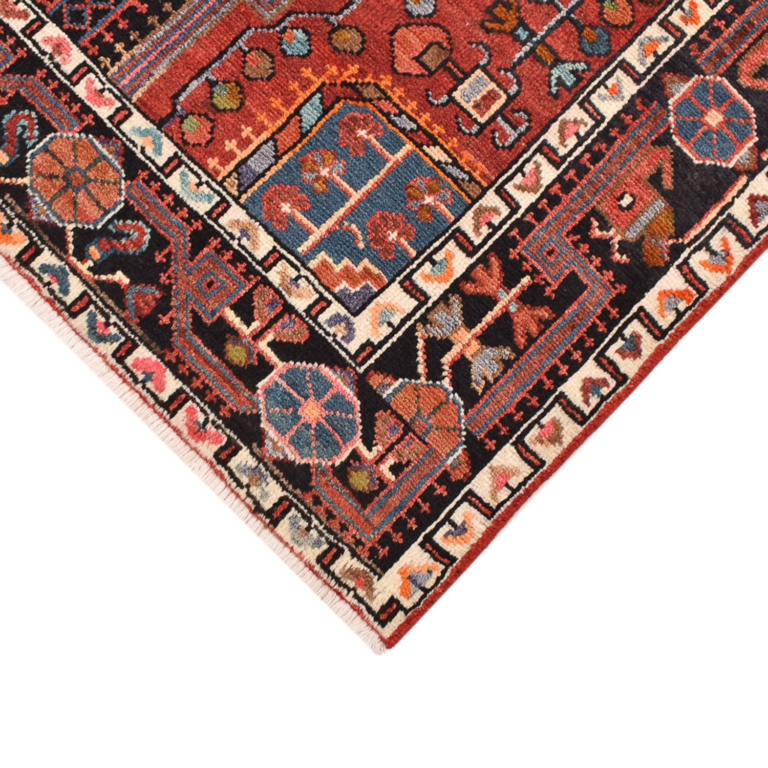 Tapis persan - Nomadic - 213 x 119 cm - rouge