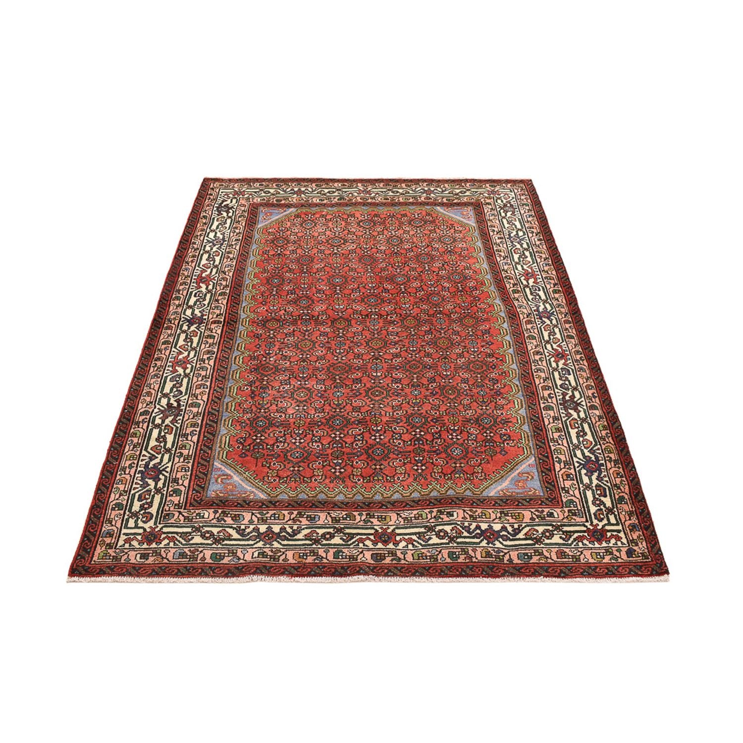 Tapis persan - Mir - 196 x 138 cm - rouge clair