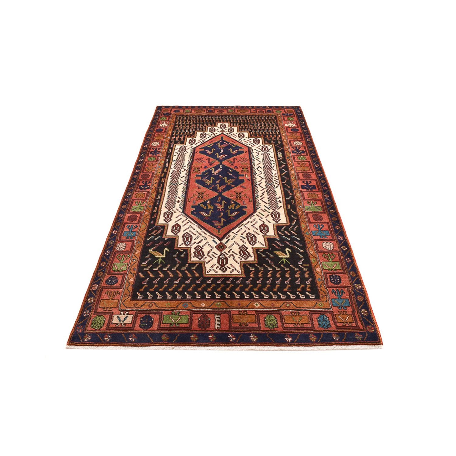 Tapis de couloir Tapis persan - Nomadic - 283 x 147 cm - multicolore