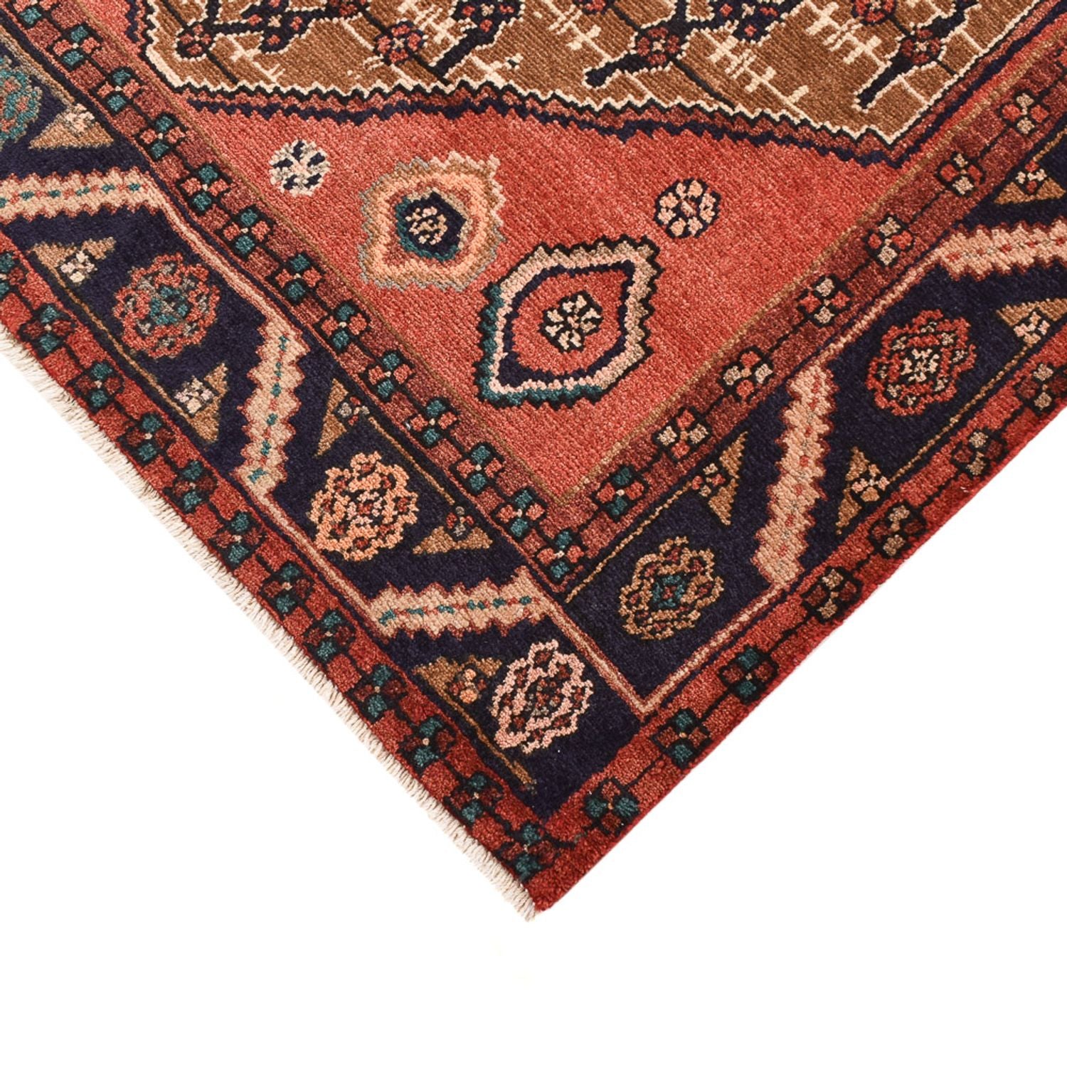 Tapis de couloir Tapis persan - Nomadic - 228 x 120 cm - rouge clair