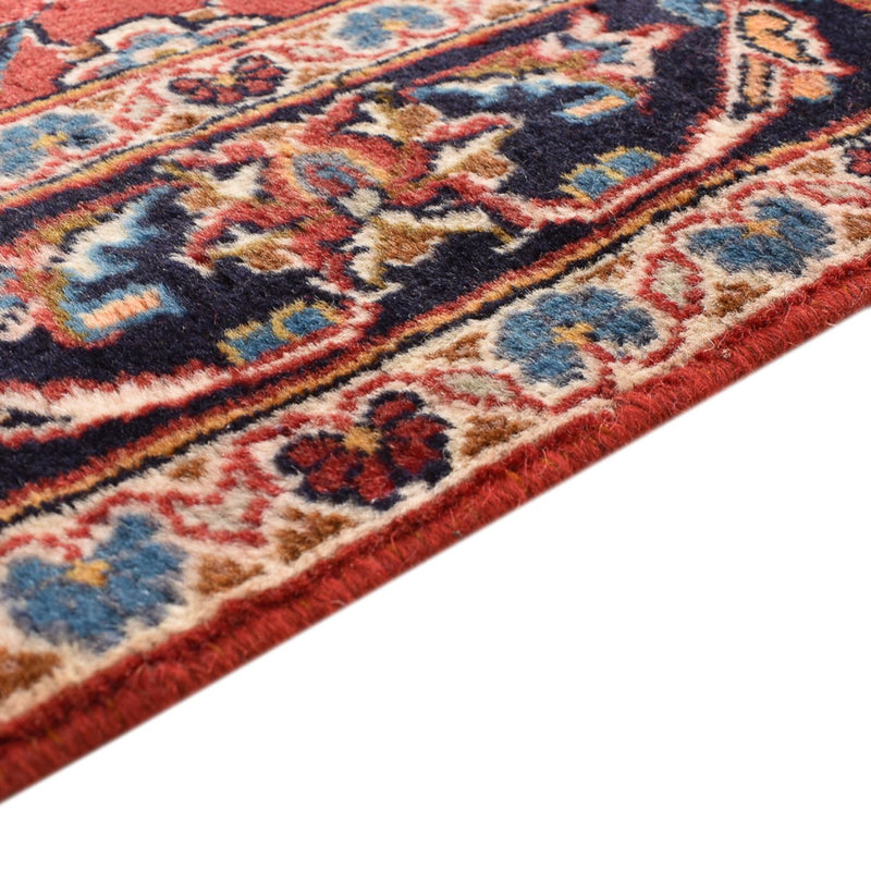 Tapis de couloir Tapis persan - Keshan - 397 x 95 cm - rouge clair