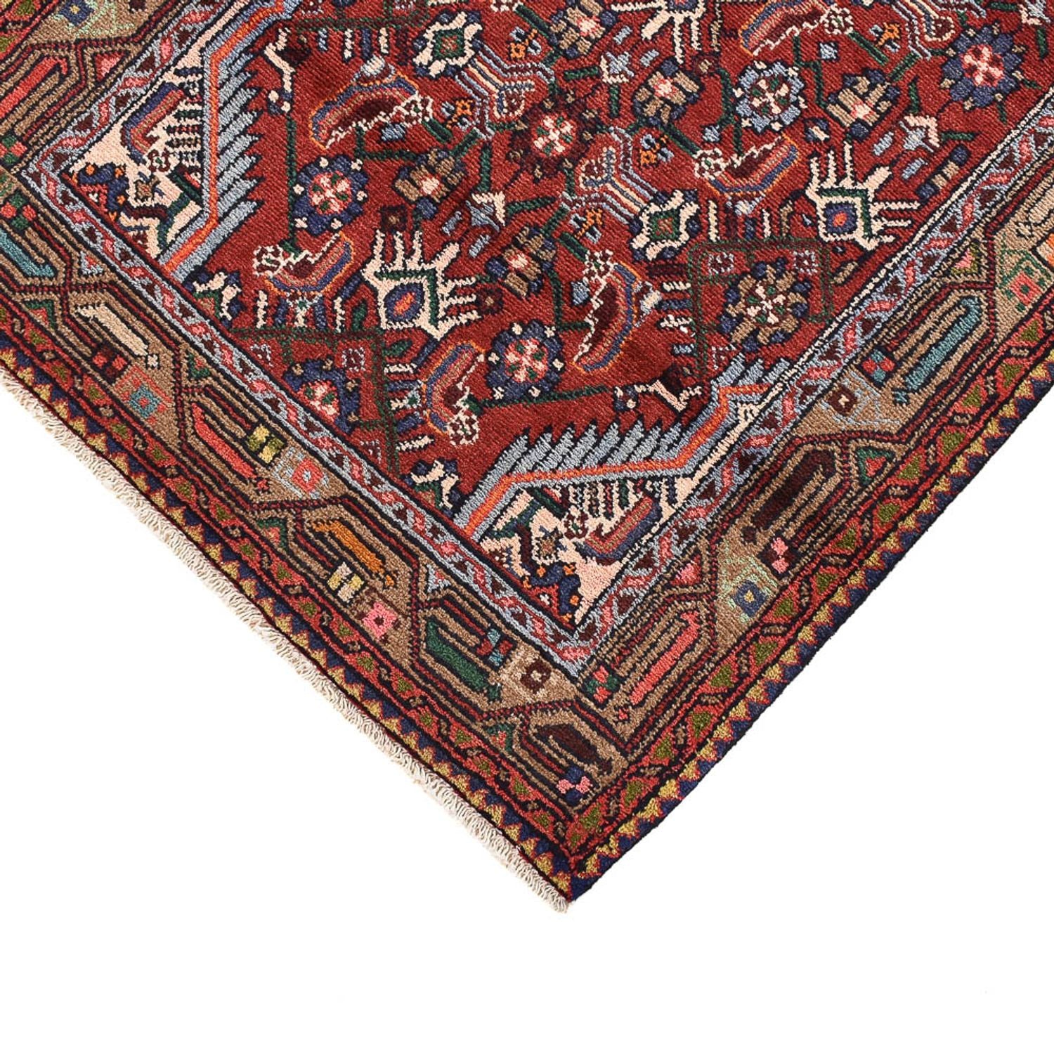Tapis de couloir Tapis persan - Nomadic - 322 x 82 cm - rouge