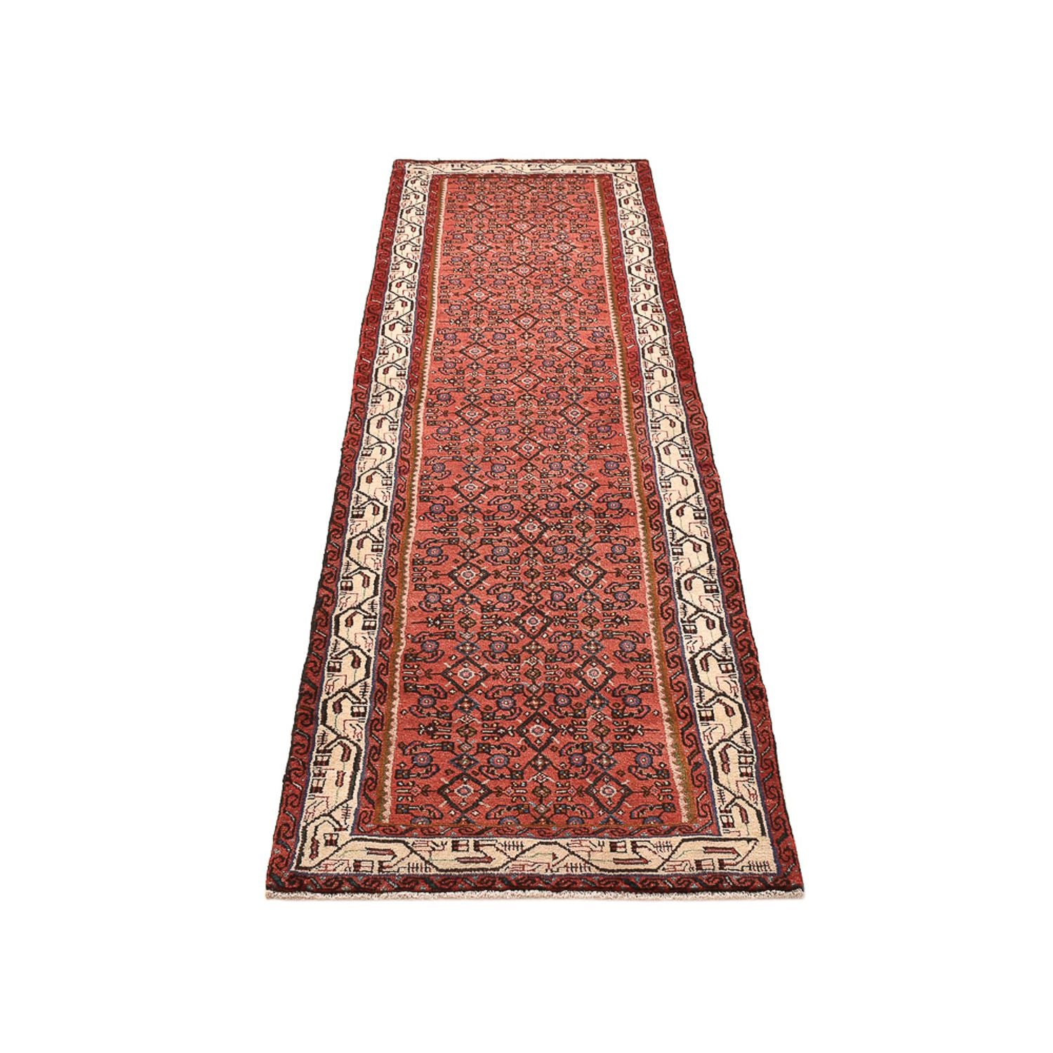 Tapis de couloir Tapis persan - Nomadic - 267 x 73 cm - rouge