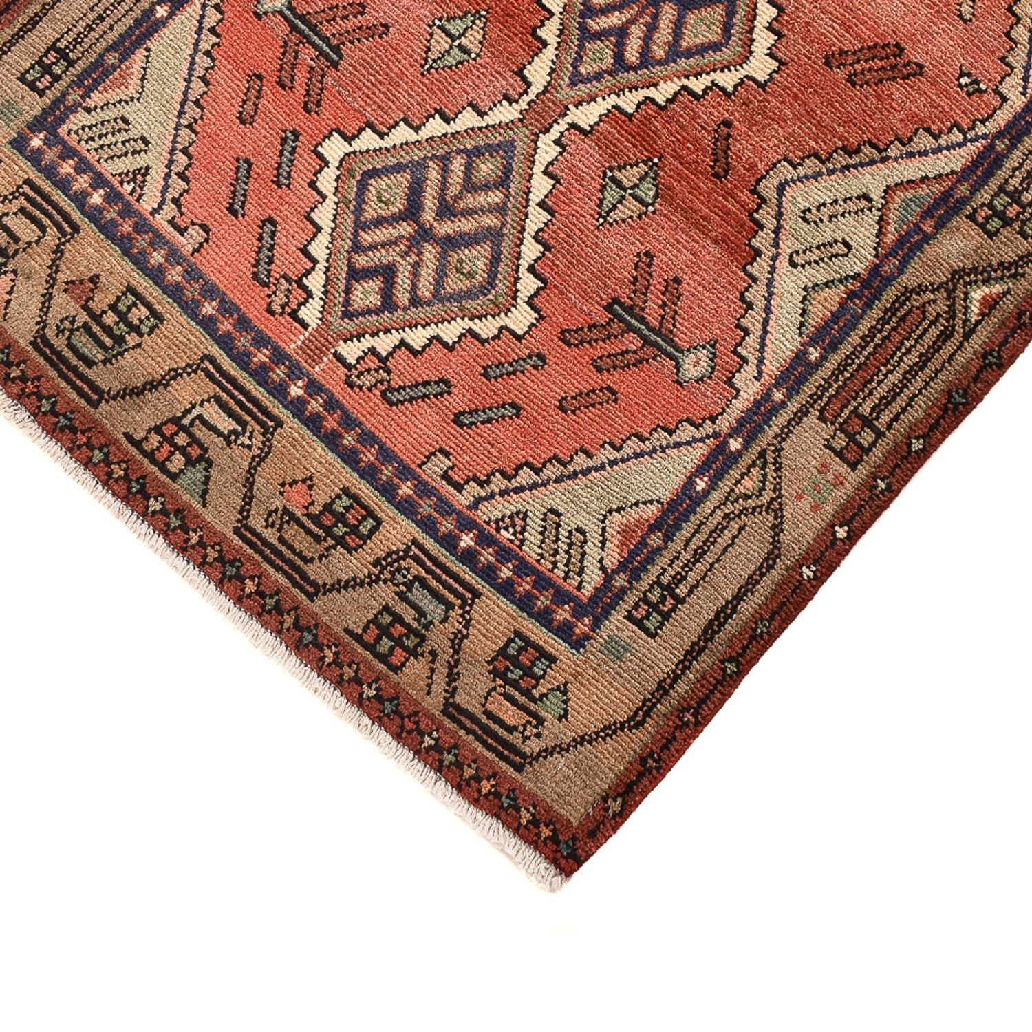 Tapis de couloir Tapis persan - Nomadic - 286 x 80 cm - rouge clair