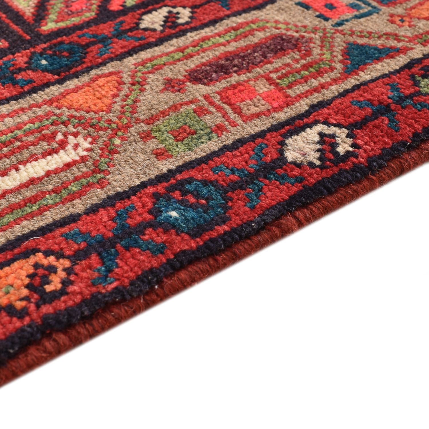 Tapis de couloir Tapis persan - Nomadic - 271 x 87 cm - rouge clair