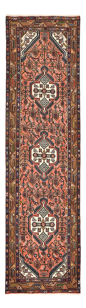 Tapis de couloir Tapis persan - Nomadic - 291 x 82 cm - rouge clair