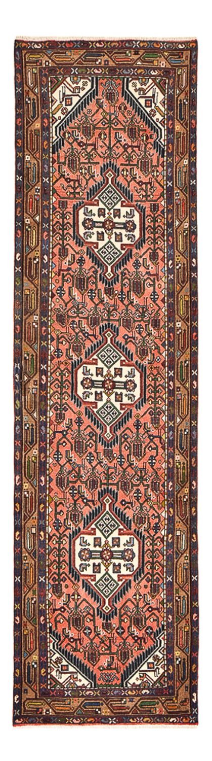 Tapis de couloir Tapis persan - Nomadic - 291 x 82 cm - rouge clair