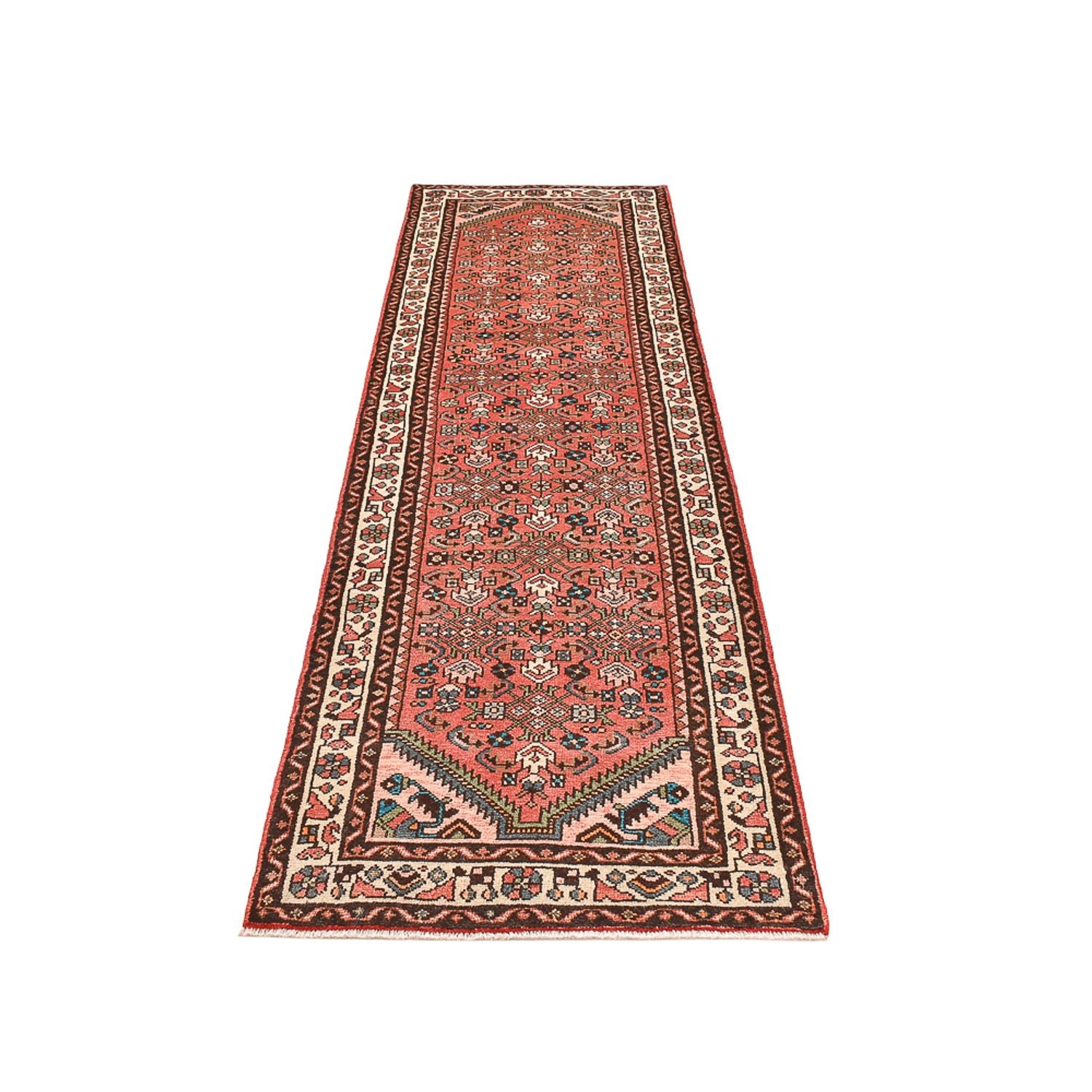Tapis de couloir Tapis persan - Nomadic - 298 x 87 cm - rouge clair