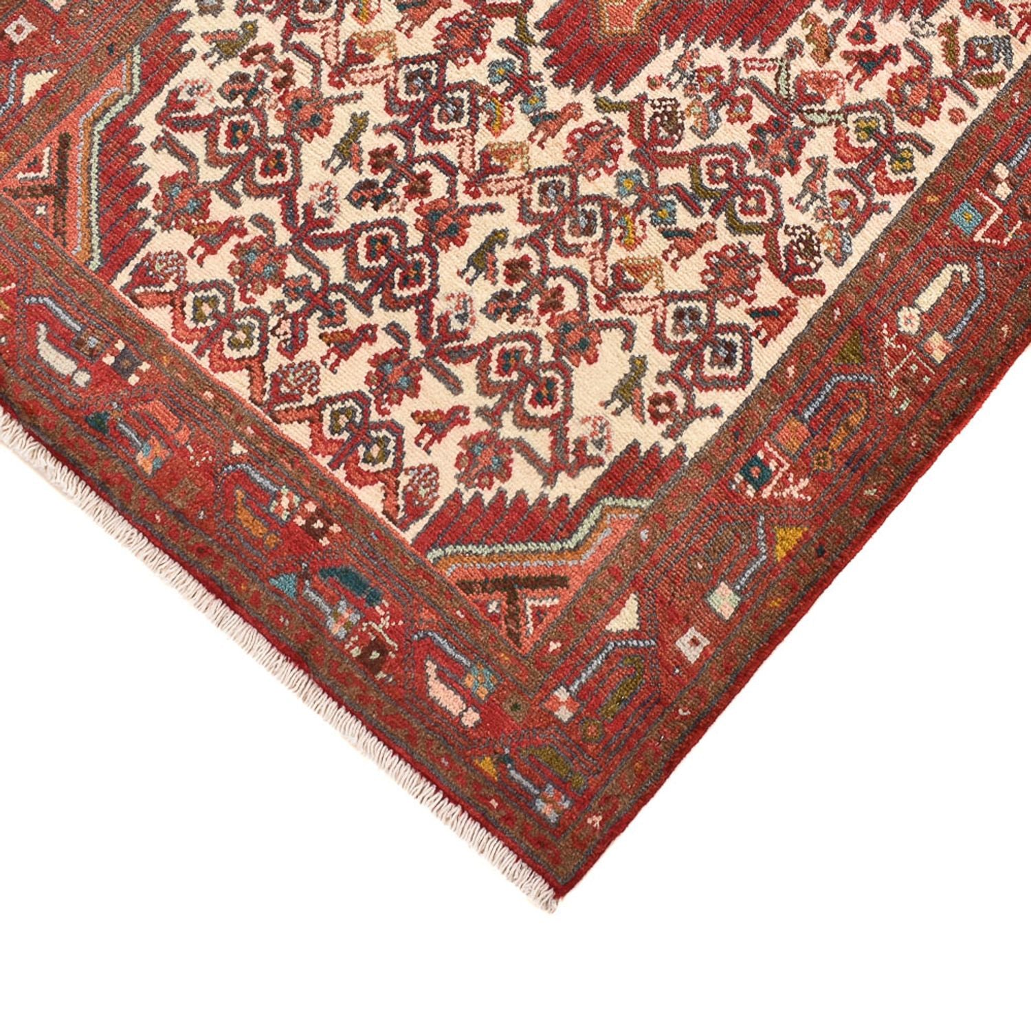 Tapis de couloir Tapis persan - Nomadic - 303 x 77 cm - rouge clair