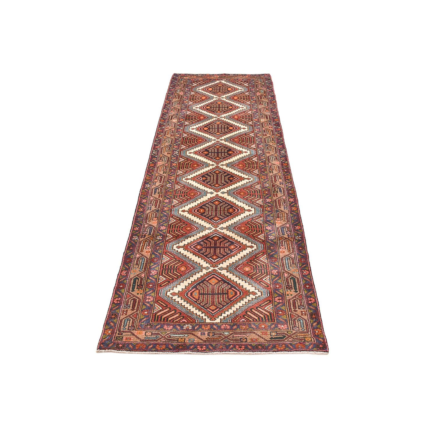 Tapis de couloir Tapis persan - Nomadic - 279 x 82 cm - rouille