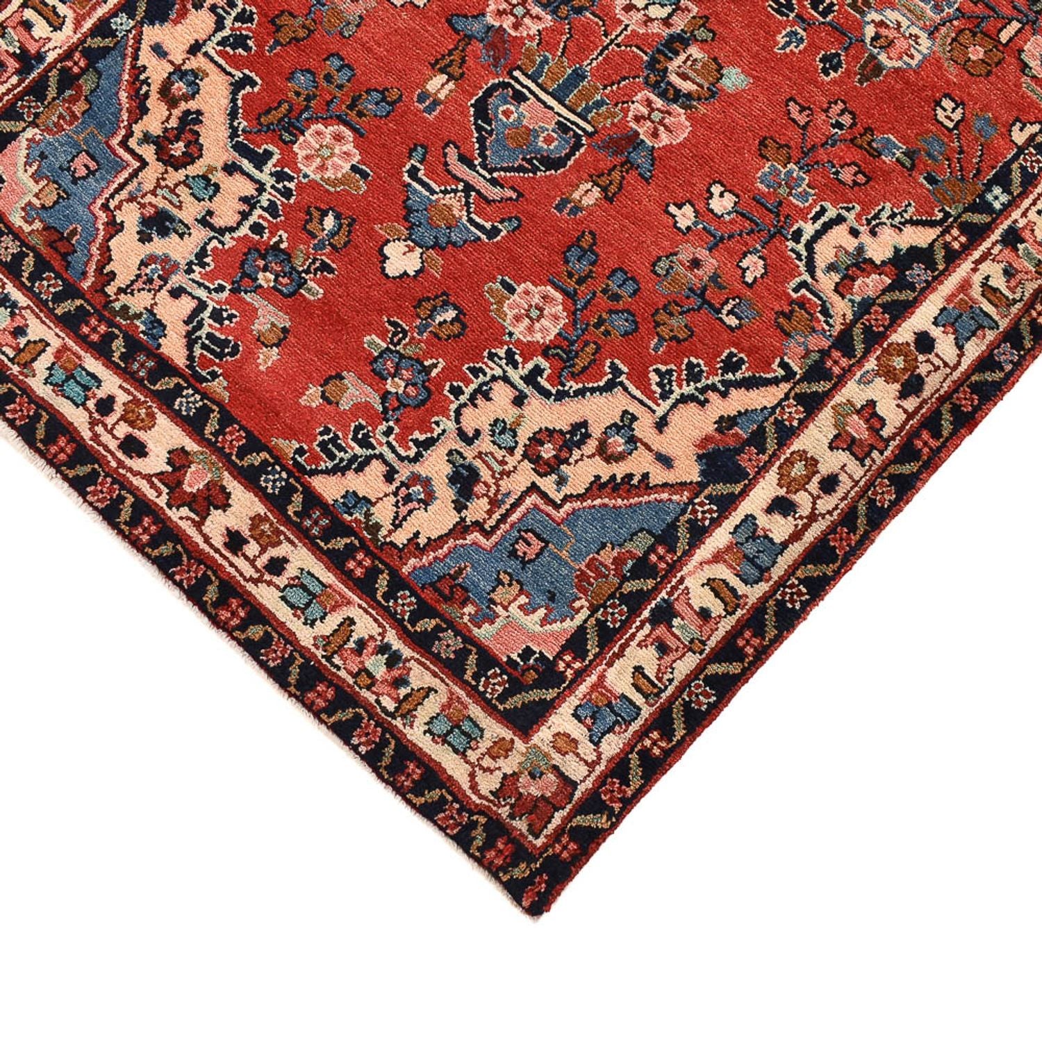 Tapis de couloir Tapis persan - Nomadic - 408 x 90 cm - rouge clair