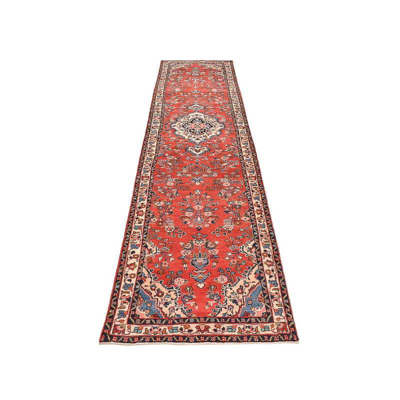 Tapis de couloir Tapis persan - Nomadic - 408 x 90 cm - rouge clair