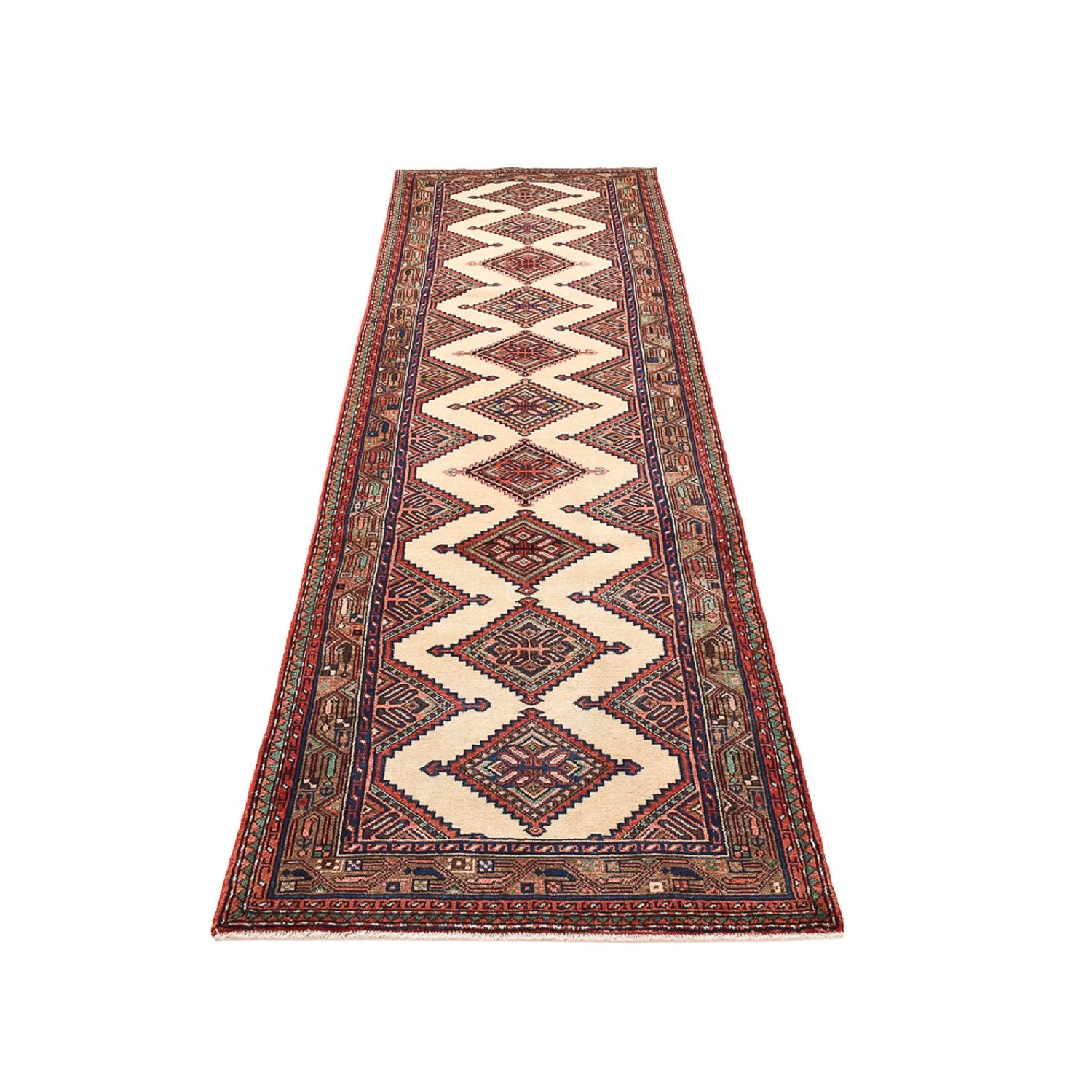 Tapis de couloir Tapis persan - Nomadic - 340 x 94 cm - multicolore