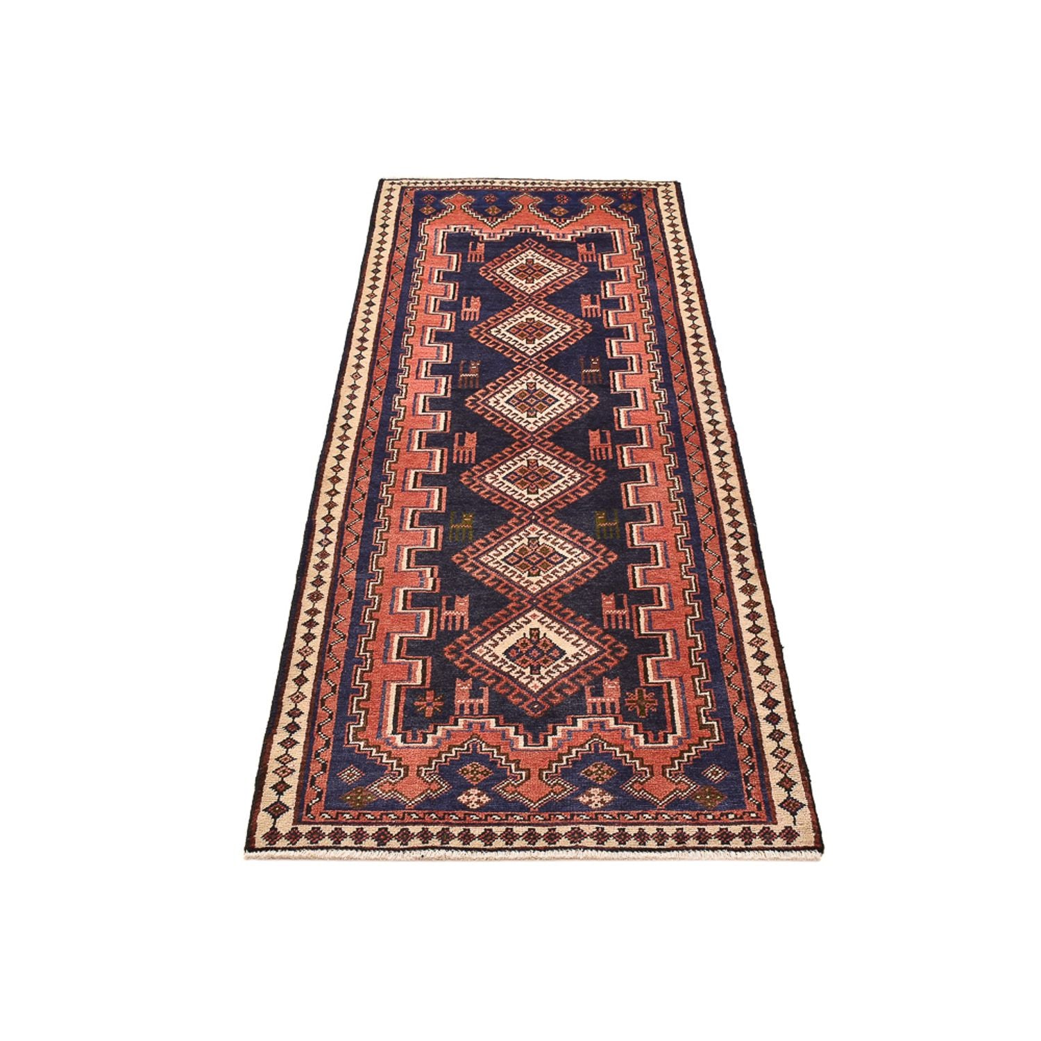 Tapis de couloir Tapis persan - Nomadic - 191 x 73 cm - multicolore