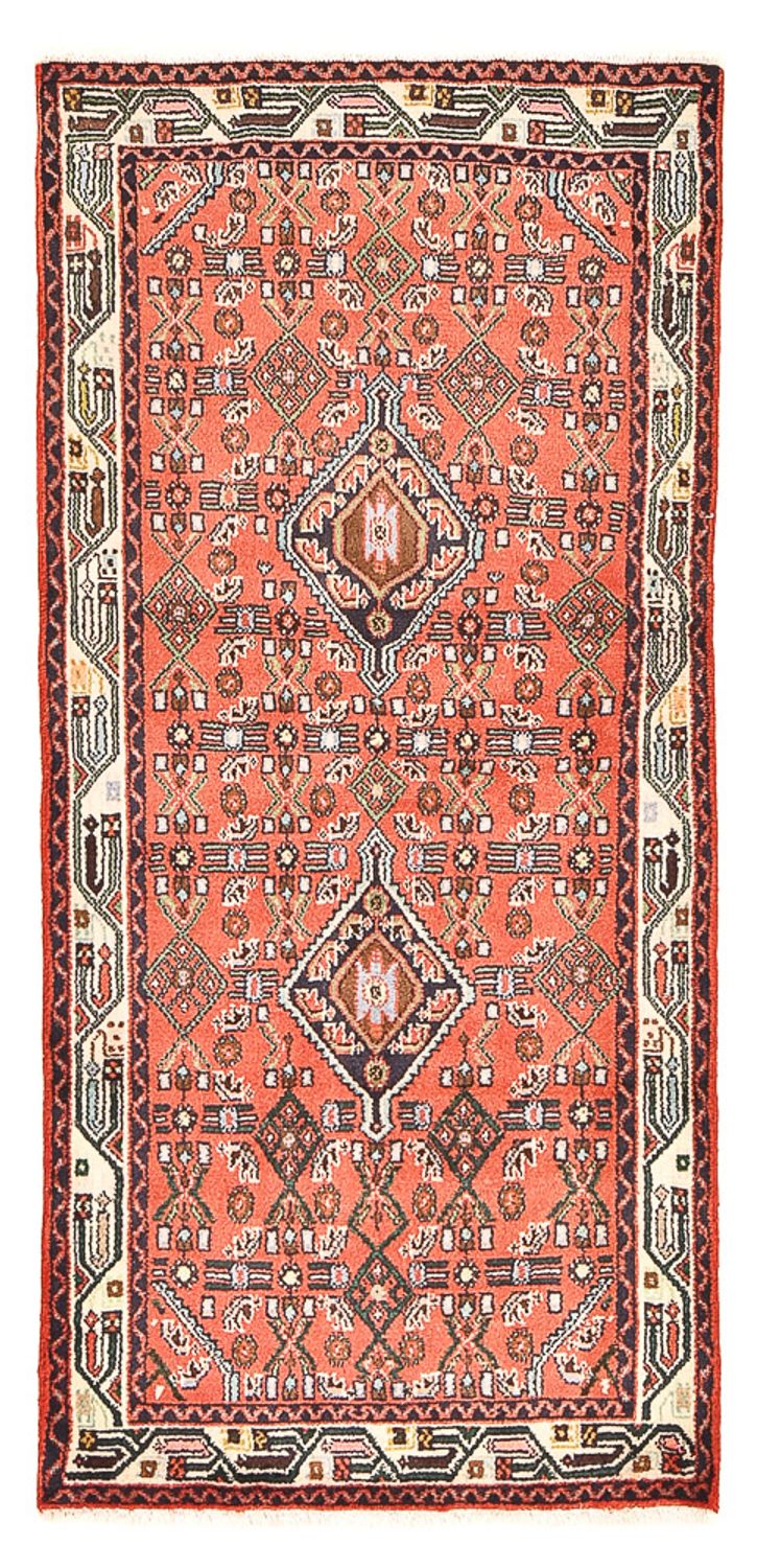 Tapis persan - Nomadic - 172 x 81 cm - rouge clair