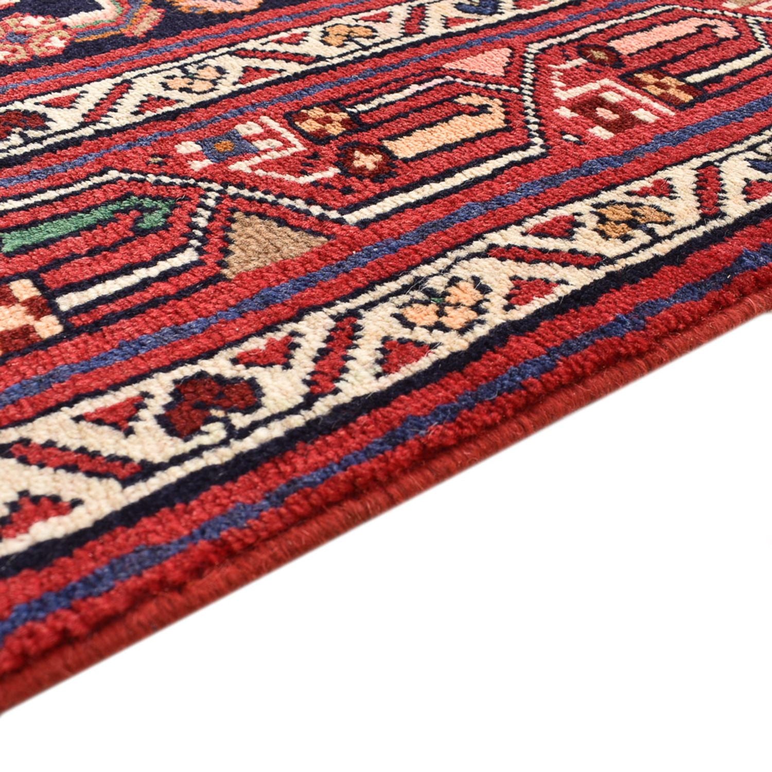 Tapis de couloir Tapis persan - Nomadic - 403 x 120 cm - rouge clair