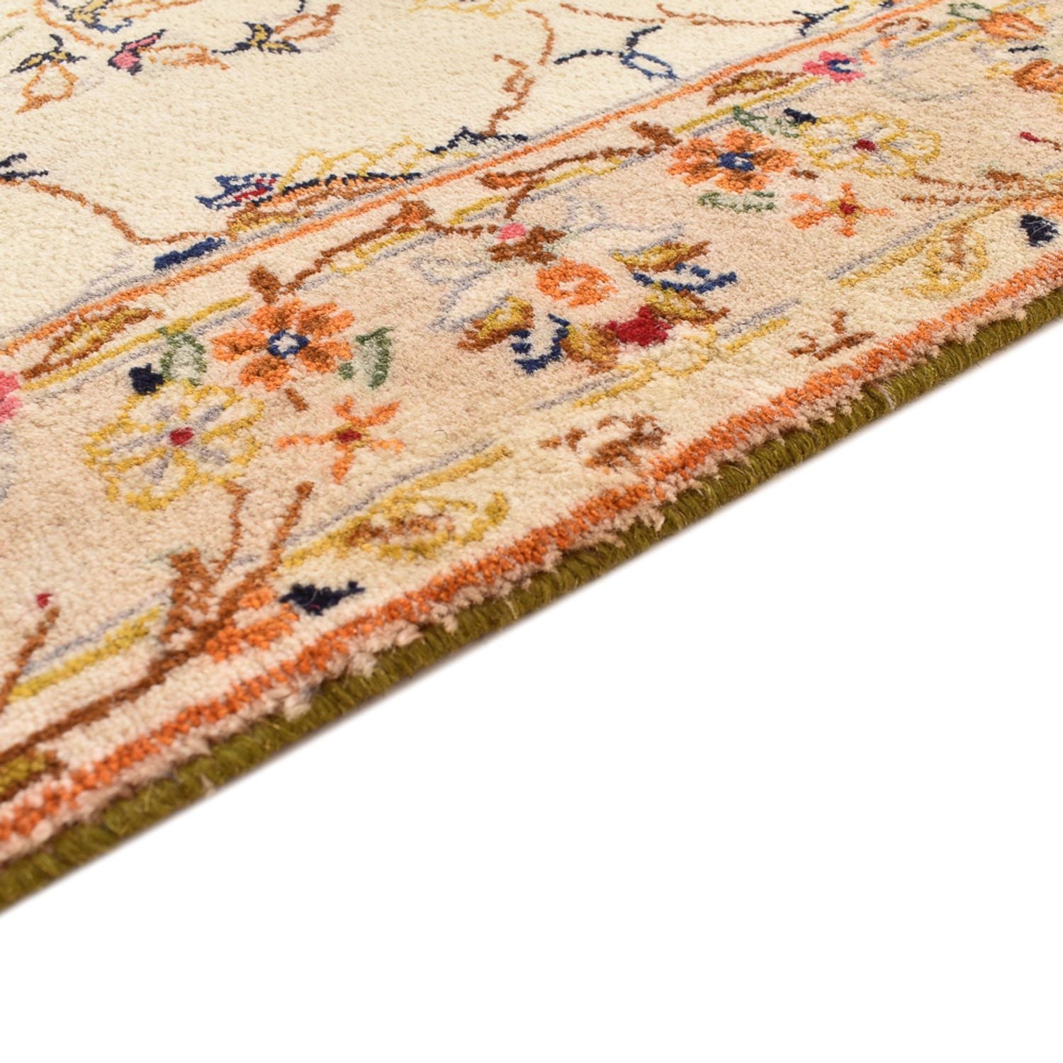 Tapis de couloir Tapis persan - Keshan - 385 x 98 cm - beige