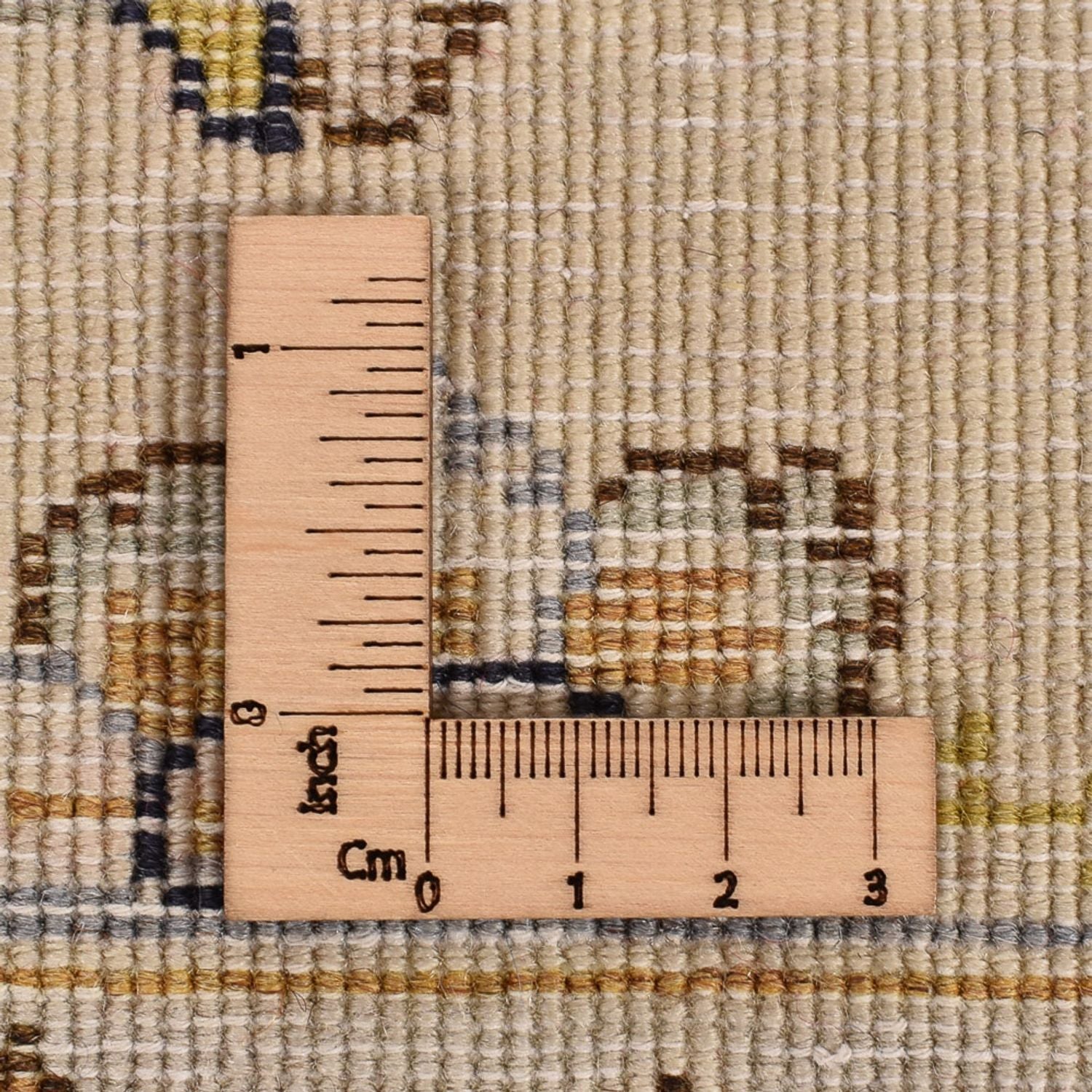 Tapis de couloir Tapis persan - Keshan - 385 x 98 cm - beige