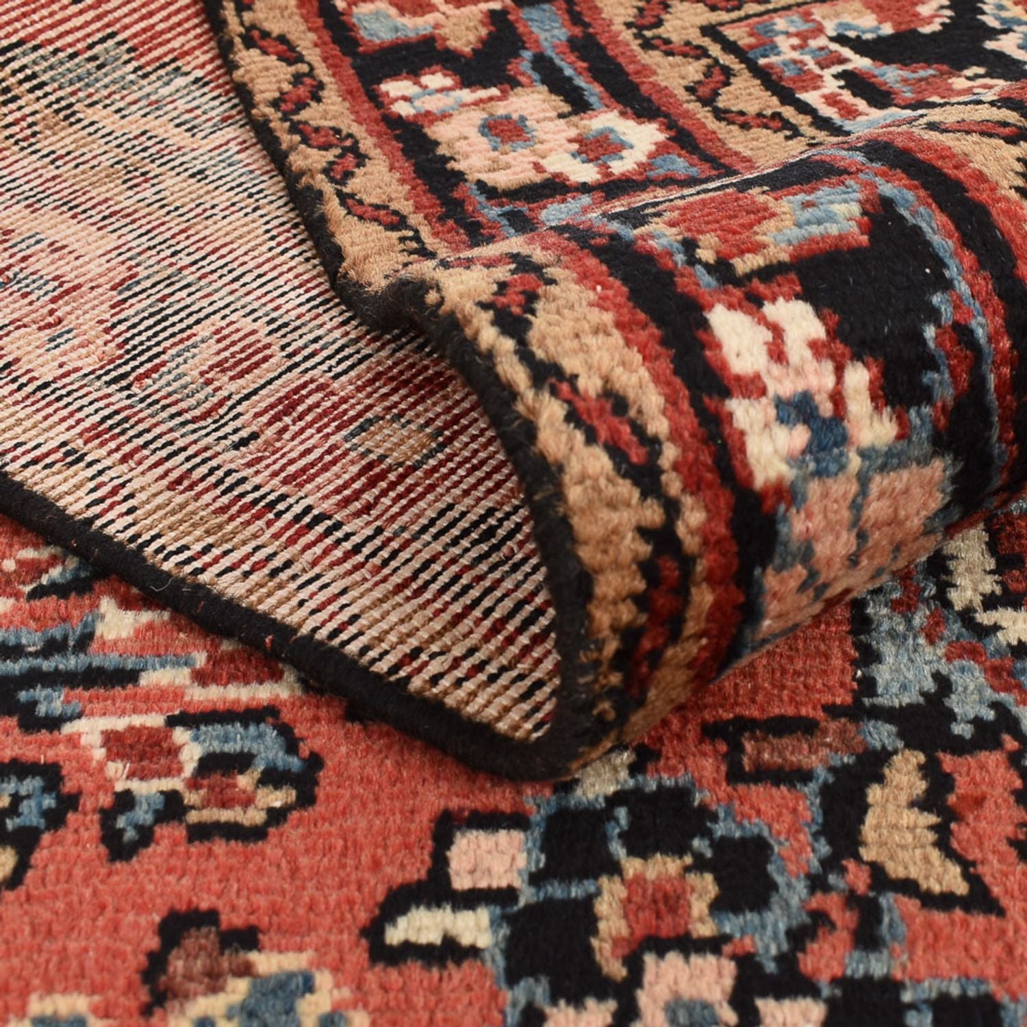 Tapis de couloir Tapis persan - Nomadic - 419 x 110 cm - rouge clair