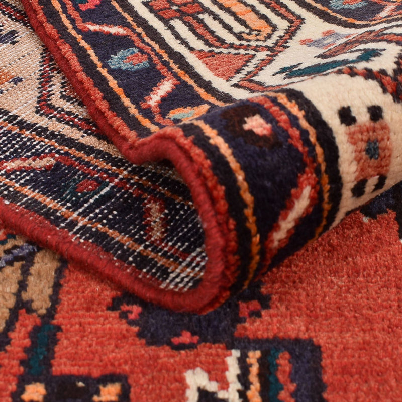 Tapis de couloir Tapis persan - Nomadic - 388 x 108 cm - rouge