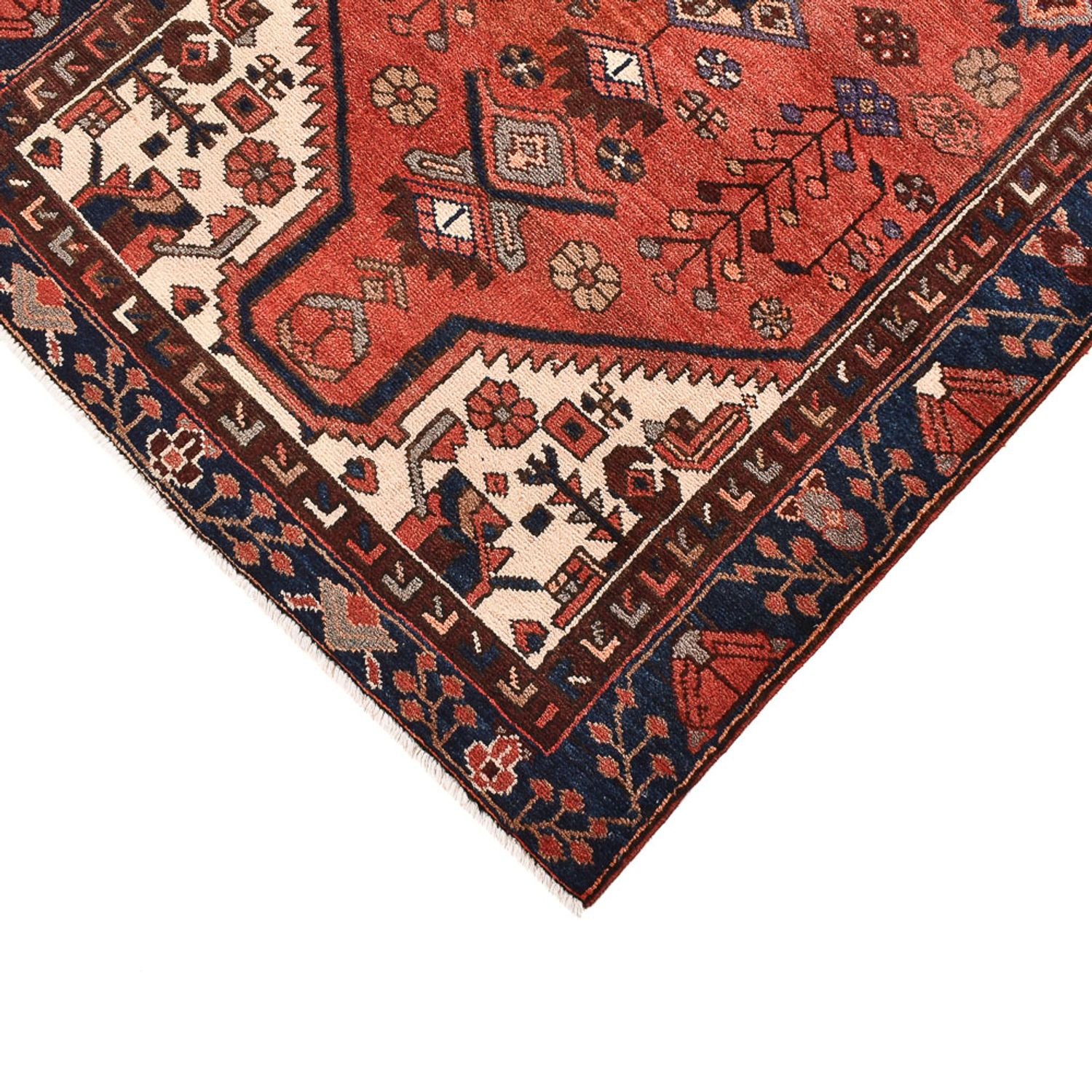 Tapis de couloir Tapis persan - Bidjar - 300 x 98 cm - rouge