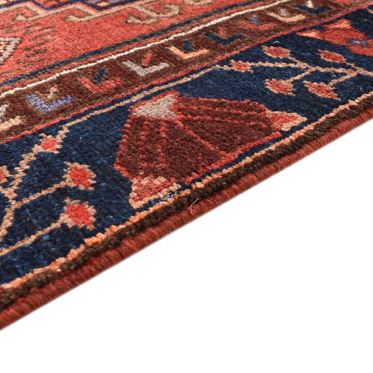 Tapis de couloir Tapis persan - Bidjar - 300 x 98 cm - rouge
