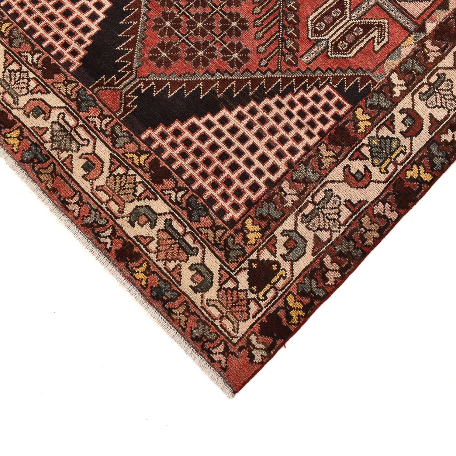 Tapis de couloir Tapis persan - Nomadic - 338 x 121 cm - multicolore