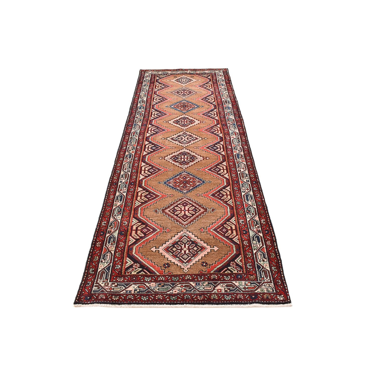 Tapis de couloir Tapis persan - Nomadic - 305 x 103 cm - rouge clair