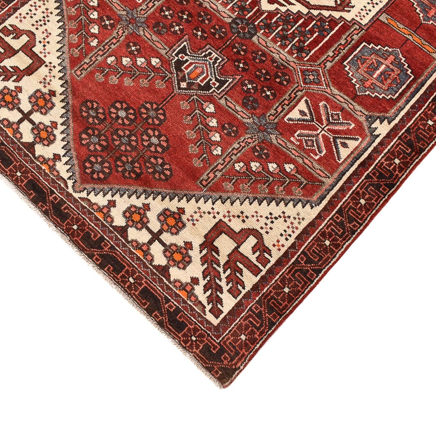 Tapis de couloir Tapis persan - Nomadic - 297 x 103 cm - rouge