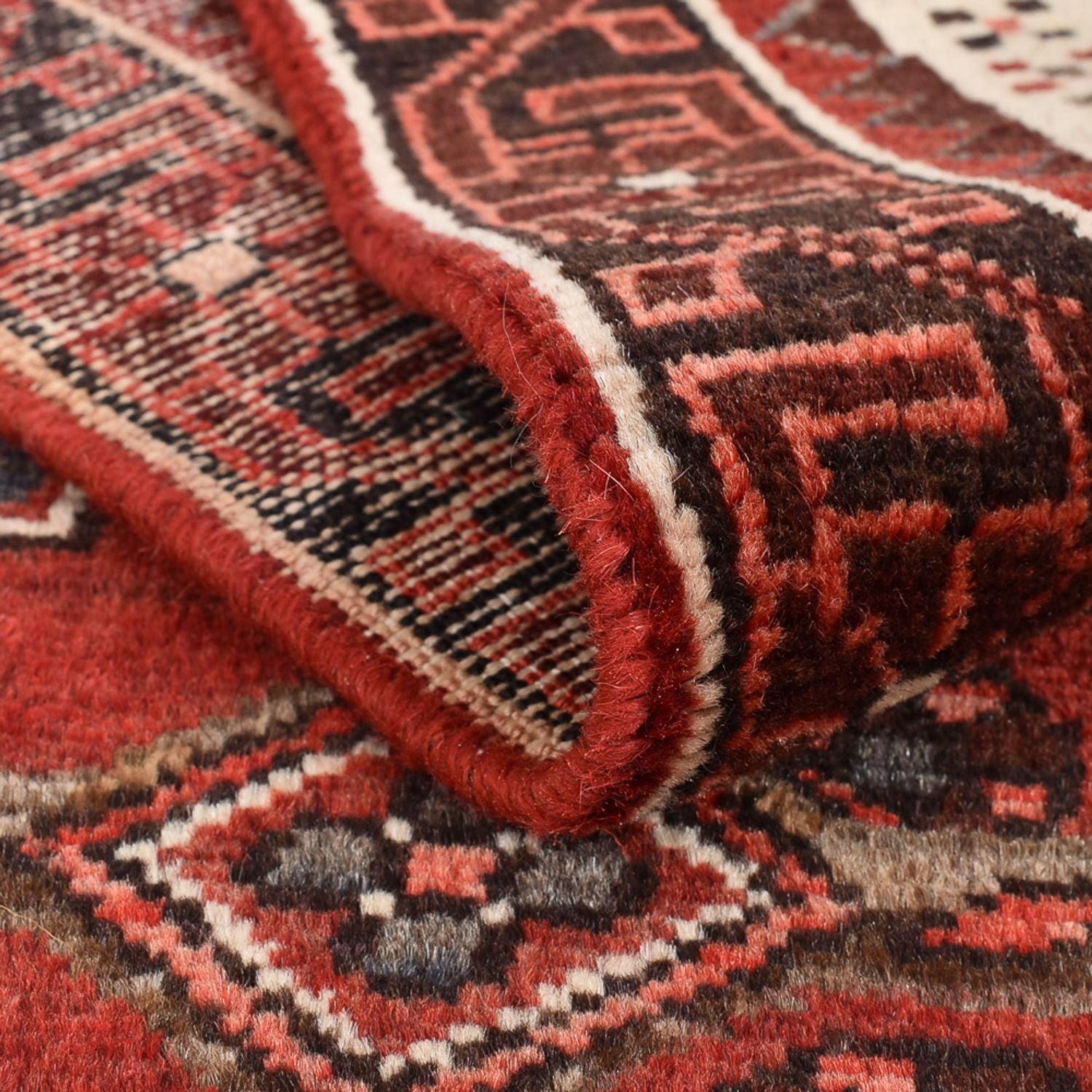 Tapis de couloir Tapis persan - Nomadic - 297 x 103 cm - rouge