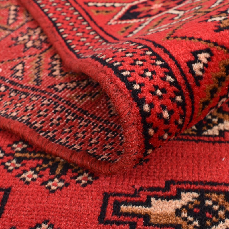 Tapis de couloir Tapis Turkaman - 273 x 98 cm - rouge