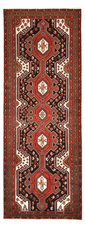Tapis de couloir Tapis persan - Nomadic - 283 x 104 cm - rouge