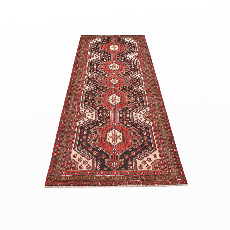 Tapis de couloir Tapis persan - Nomadic - 283 x 104 cm - rouge