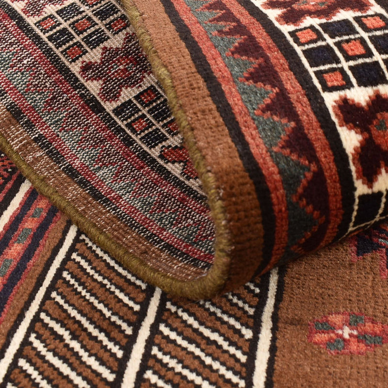 Tapis de couloir Tapis persan - Nomadic - 222 x 100 cm - multicolore