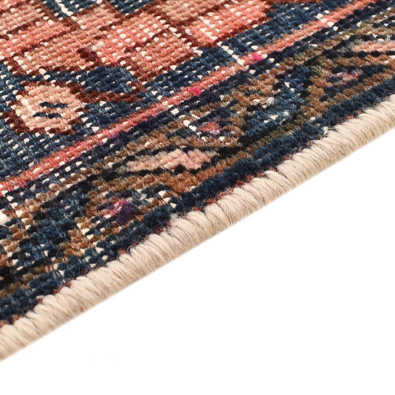 Tapis vintage - 210 x 148 cm - beige foncé