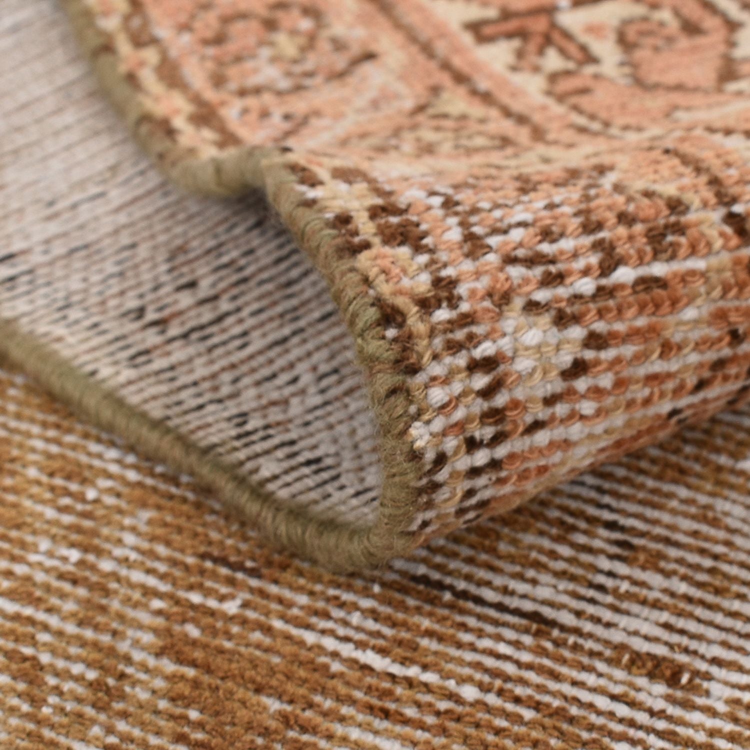 Tapis de couloir Tapis vintage - 350 x 136 cm - beige foncé