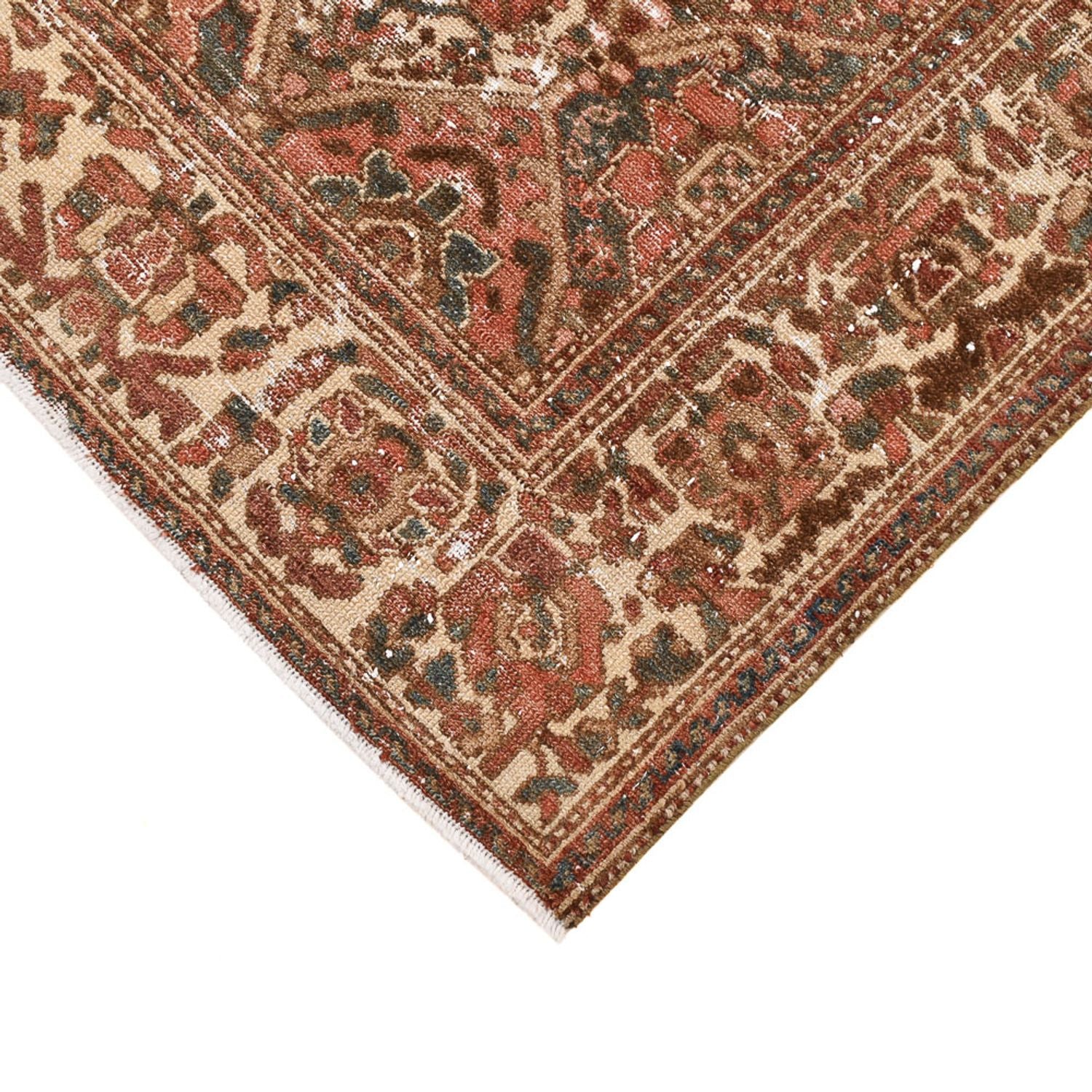 Tapis vintage - 198 x 150 cm - beige foncé