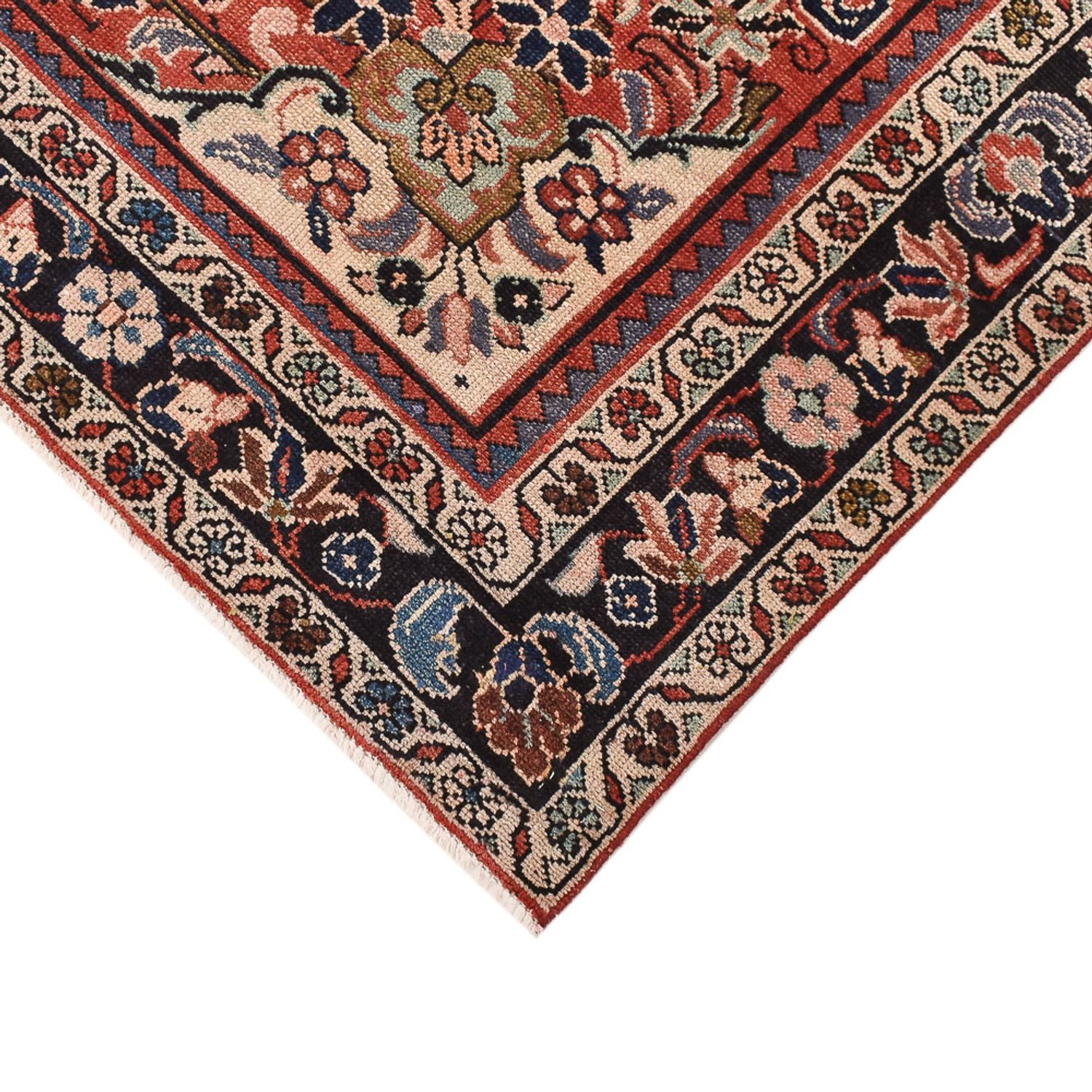 Tapis vintage - 242 x 157 cm - rouge