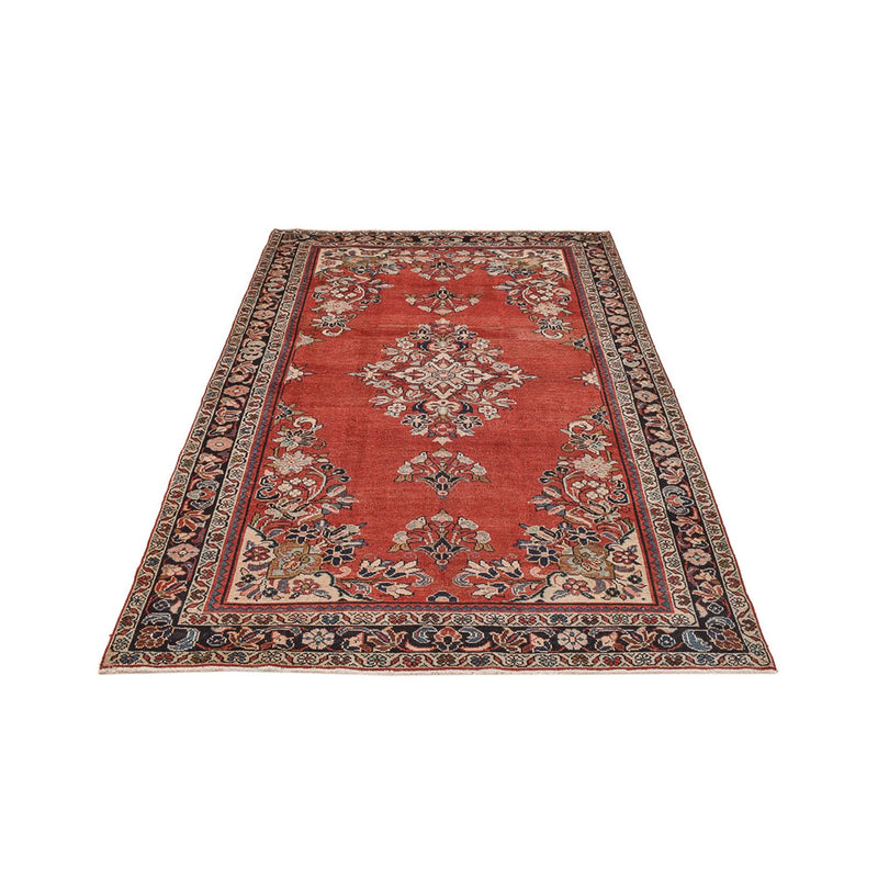 Tapis vintage - 242 x 157 cm - rouge